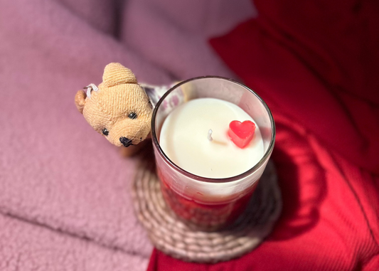 HEART TOPPED TEA LIGHT CANDLE