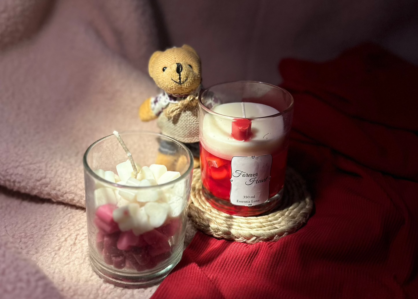 HEART TOPPED TEA LIGHT CANDLE